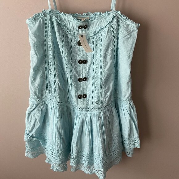 NWT Pilcro Sleeveless Square-Neck Swing Mini Dress Anthropologie Sundress sz XL - Picture 5 of 8